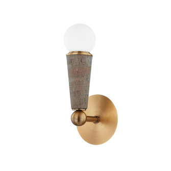 Dax One Light Wall Sconce in Patina Brass (67|B1612PBR)
