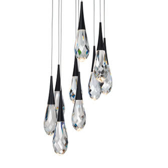 Hibiscus LED Pendant in Black (529|BPD21209BK)