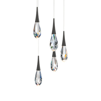 Hibiscus LED Pendant in Black (529|BPD21205BK)