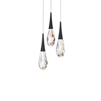 Hibiscus LED Pendant in Black (529|BPD21203BK)