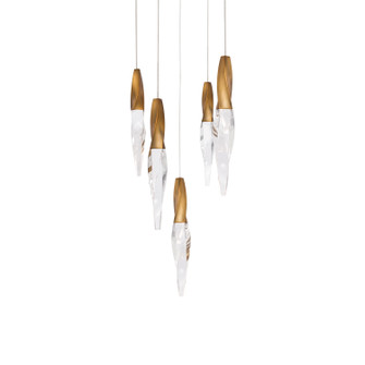 Kindjal LED Pendant in Aged Brass (529|BPD13205AB)