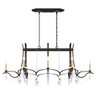 Vesca Eight Light Chandelier in Black (53|VA8436N51H)