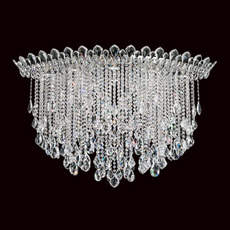 Trilliane Strands Eight Light Flush Mount in Polished Stainless Steel (53|TR4802N401H)