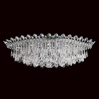 Trilliane Strands Eight Light Flush Mount in Polished Stainless Steel (53|TR4801N401H)