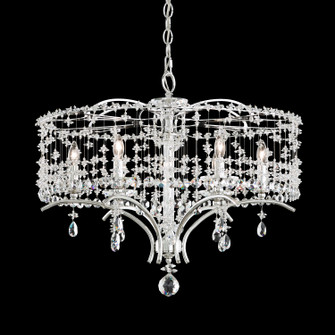 Bella Rose Six Light Chandelier in Antique Silver (53|TC1024N48R)