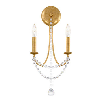 Verdana Two Light Wall Sconce in Antique Silver (53|RJ1002N48O)