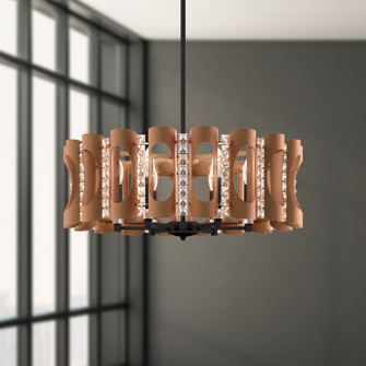 Twilight Six Light Pendant in Antique Silver (53|MR1006N48O)