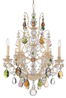 Bordeaux Six Light Chandelier in Heirloom Bronze (53|577076H)