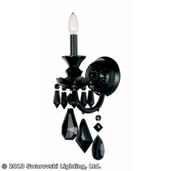 Hamilton Black One Light Wall Sconce in Jet Black (53|5701BK)