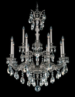 Milano 12 Light Chandelier in Antique Silver (53|568348R)