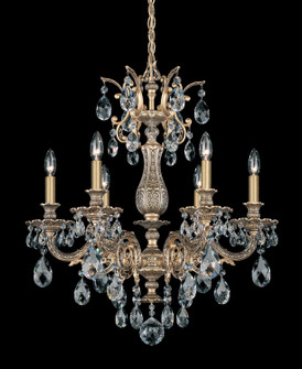 Milano Six Light Chandelier in French Gold (53|567626S)