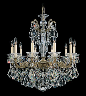 La Scala Ten Light Chandelier in Parchment Gold (53|507427)