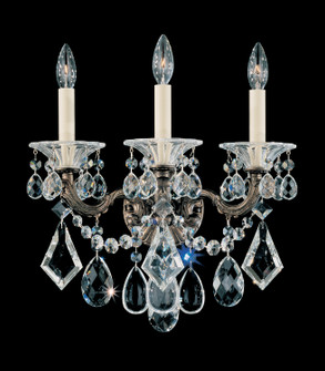 La Scala Three Light Wall Sconce in Heirloom Gold (53|500222)