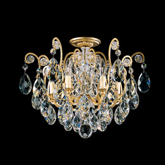 Renaissance Six Light Semi-Flush Mount in Heirloom Gold (53|378422)