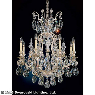 Renaissance Nine Light Chandelier in Antique Silver (53|377148)
