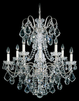 New Orleans Ten Light Chandelier in Antique Silver (53|365748R)
