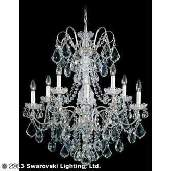New Orleans Ten Light Chandelier in Antique Silver (53|365748H)