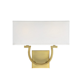 Rhodes Two Light Wall Sconce in Warm Brass (51|99982322)