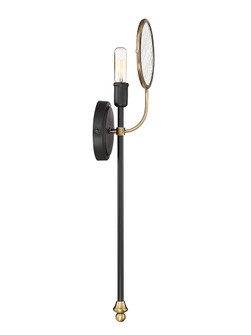 Oberyn One Light Wall Sconce in Vintage Black with Warm Brass (51|99157151)