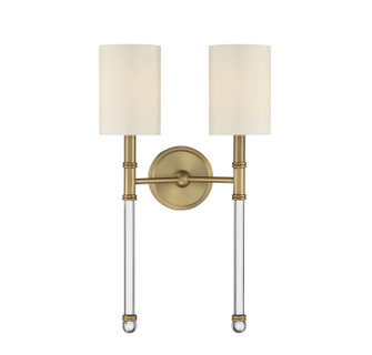Fremont Two Light Wall Sconce in Warm Brass (51|91032322)