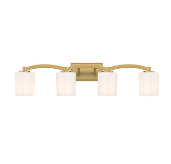 Whitney Four Light Bathroom Vanity in Warm Brass (51|877104322)