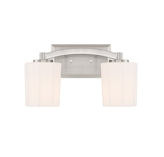 Whitney Two Light Bathroom Vanity in Satin Nickel (51|877102SN)