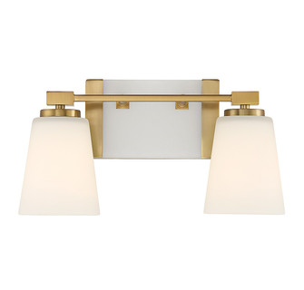 Darby Two Light Bathroom Vanity in Warm Brass (51|869012322)