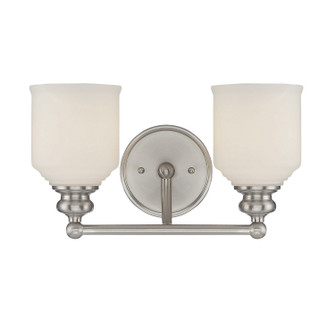 Melrose Two Light Bath Bar in Satin Nickel (51|868362SN)