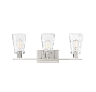 Vaughan Three Light Bath Bar in Satin Nickel (51|845083SN)