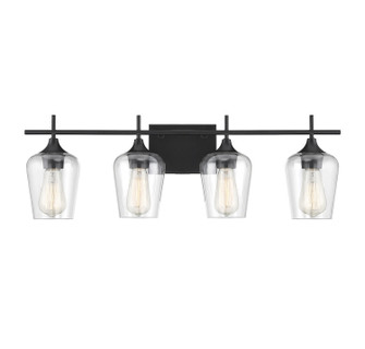 Octave Four Light Bath Bar in Black (51|840304BK)