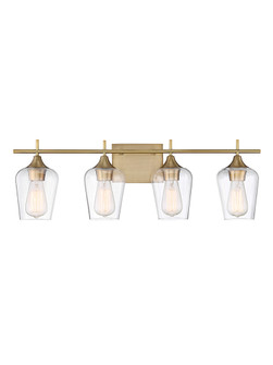 Octave Four Light Bath Bar in Warm Brass (51|840304322)