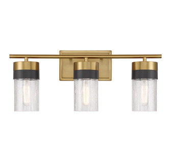 Brickell Three Light Bathroom Vanity in Warm Brass (51|836003322)