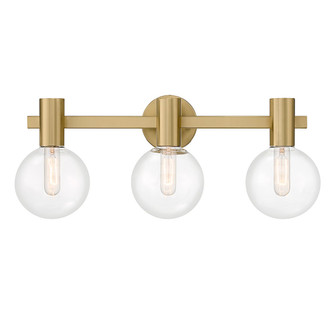 Wright Three Light Bathroom Vanity in Warm Brass (51|830763322)