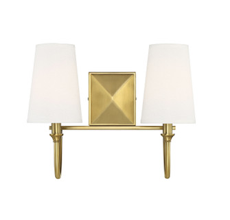 Cameron Two Light Bath Bar in Warm Brass (51|825422322)