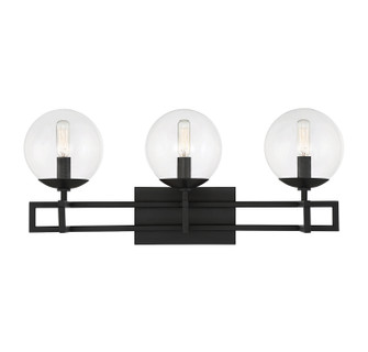 Crosby Three Light Bathroom Vanity in Matte Black (51|818603BK)