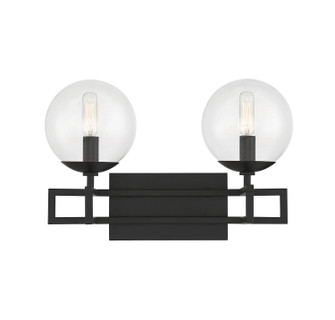 Crosby Two Light Bathroom Vanity in Matte Black (51|818602BK)