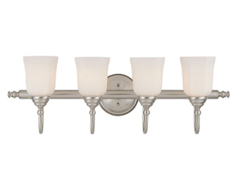 Brunswick Four Light Bath Bar in Satin Nickel (51|810624SN)