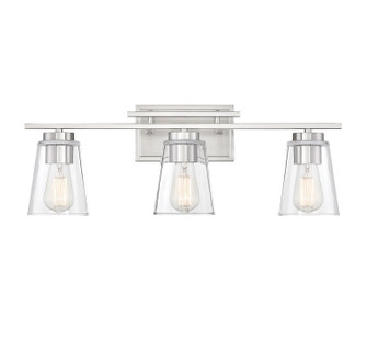 Calhoun Three Light Bathroom Vanity in Satin Nickel (51|810203SN)