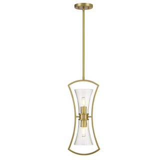 Bennington Two Light Pendant in Warm Brass (51|797032322)