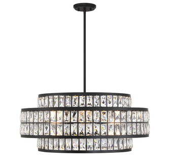 Renzo Six Light Pendant in Matte Black (51|79048689)