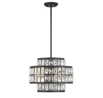 Renzo Three Light Pendant in Matte Black (51|79044389)