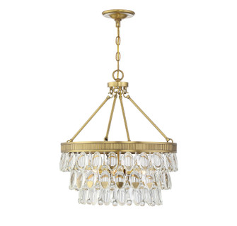 Windham Four Light Pendant in Warm Brass (51|787004322)