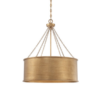 Rochester Six Light Pendant in Gold Patina (51|7488654)