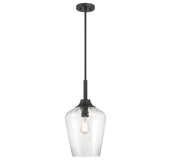 Carlton One Light Pendant in Matte Black (51|73390189)