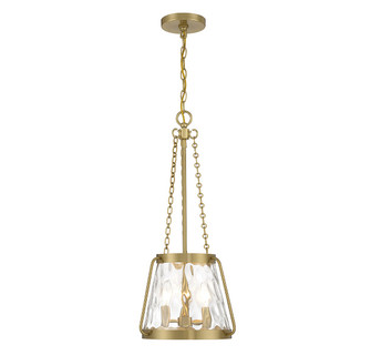 Crawford Three Light Pendant in Warm Brass (51|718033322)