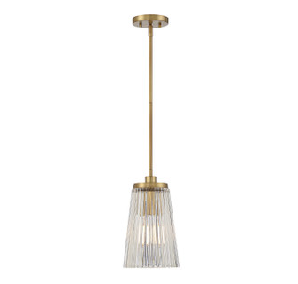 Chantilly One Light Pendant in Warm Brass (51|717421322)