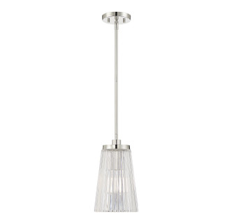 Chantilly One Light Pendant in Polished Nickel (51|717421109)