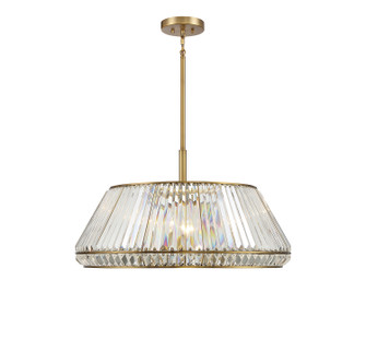 Pyramid Six Light Pendant in Warm Brass (51|716106322)