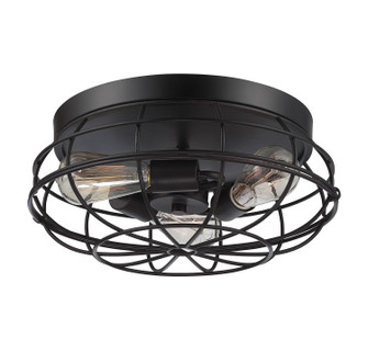 Scout Three Light Flush Mount in English Bronze (51|680741513)