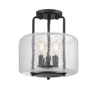 Avalon Three Light Semi-Flush Mount in Black (51|67790389) Avalon Three Light Semi-Flush Mount in Black (51|67790389)